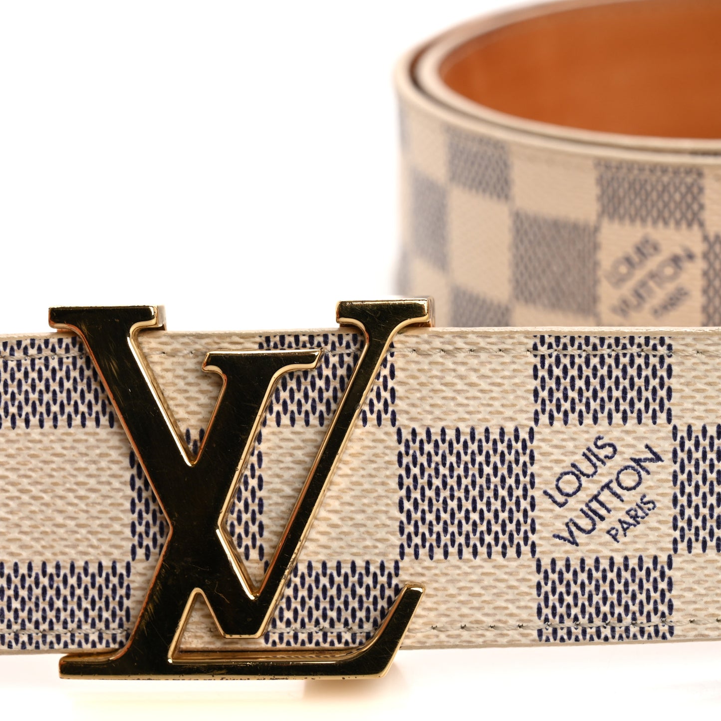 Damier Azur LV Initiales Belt 90 36