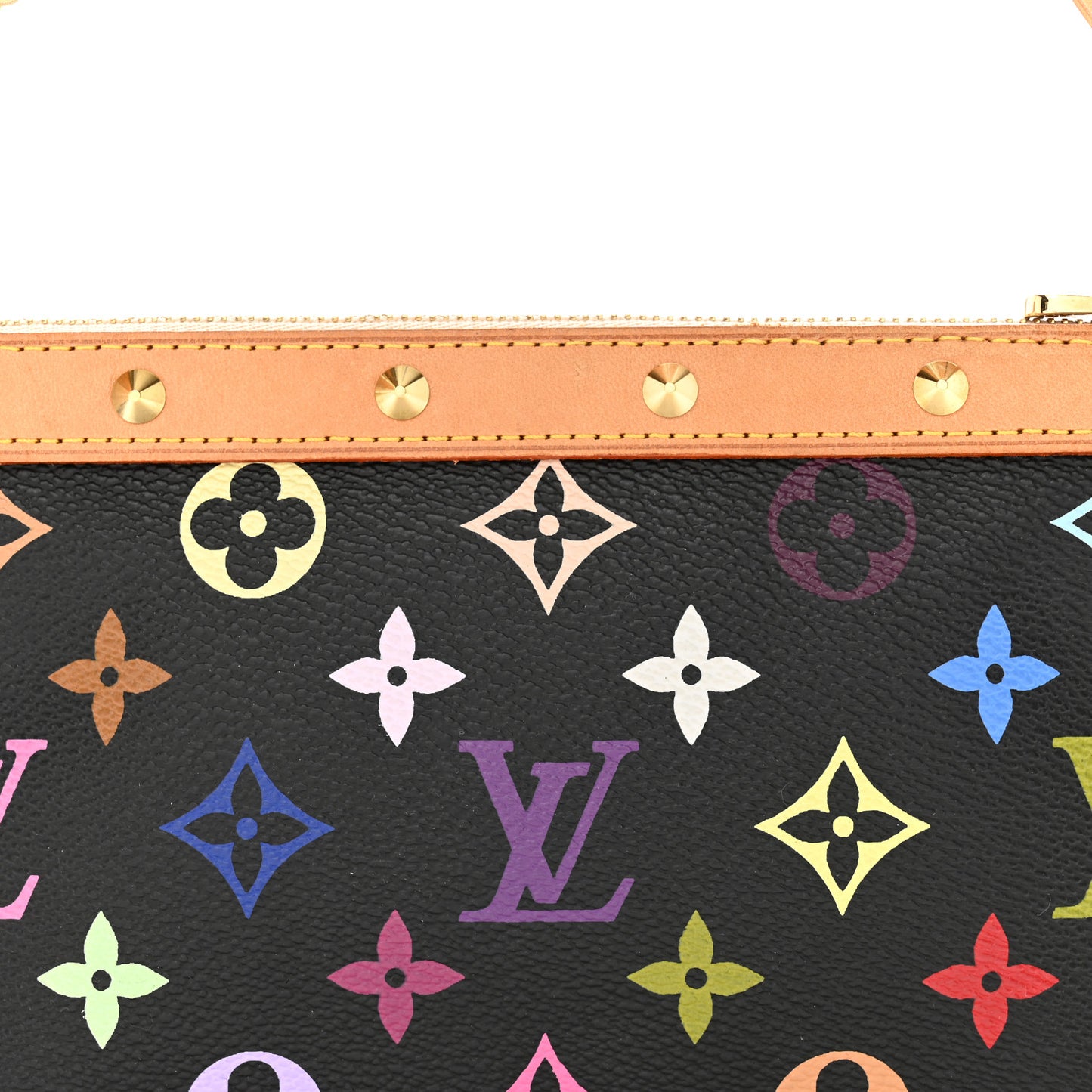 Monogram Multicolor Pochette Accessories Black