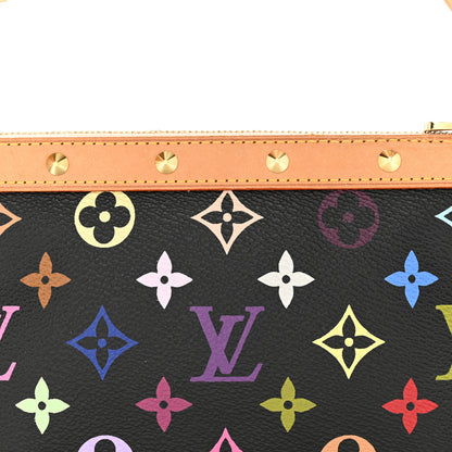 Louis Vuitton Monogram Multicolor Pochette Accessories Black 7 of 9