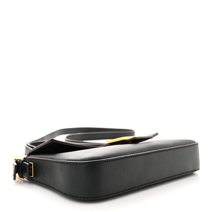 Fendi Vitello Flamingo Enamel Baguette Black 4 of 12