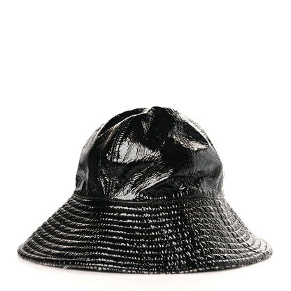 Chanel Vinyl Tweed Bucket Hat 58 Black 4 of 7