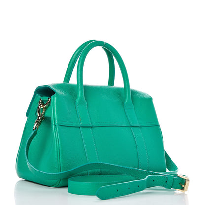 Mulberry Classic Grain Small Bayswater Satchel Aqua Green 3 of 7