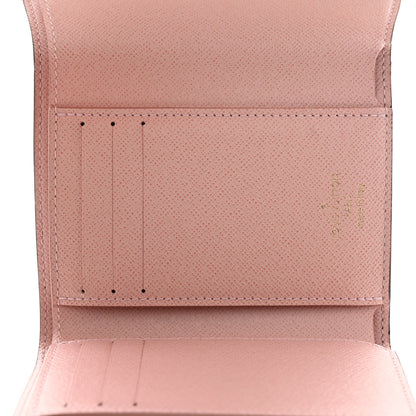 Louis Vuitton Damier Ebene Victorine Wallet Rose Ballerine 5 of 6
