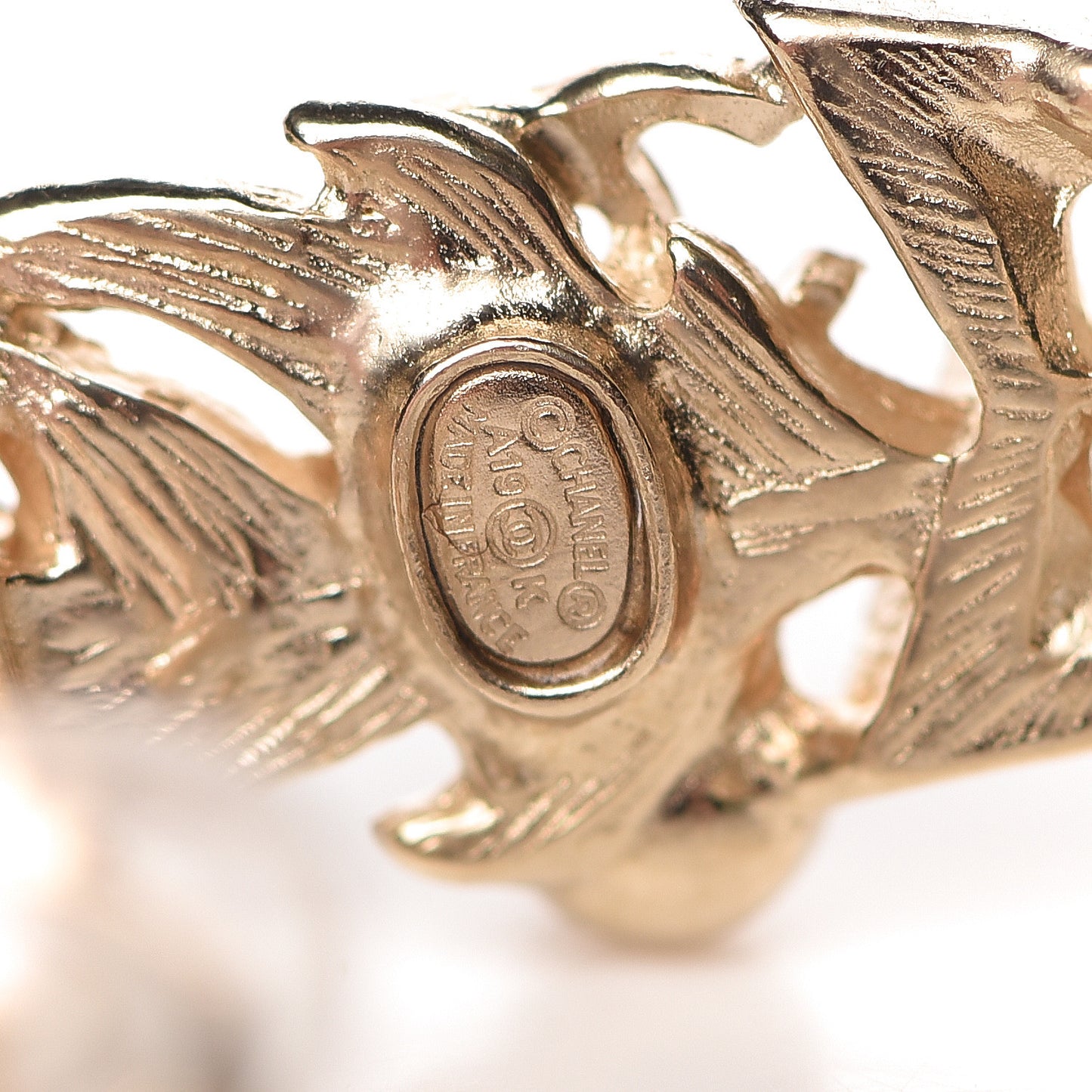 Feather Star CC Clip On Earrings Gold