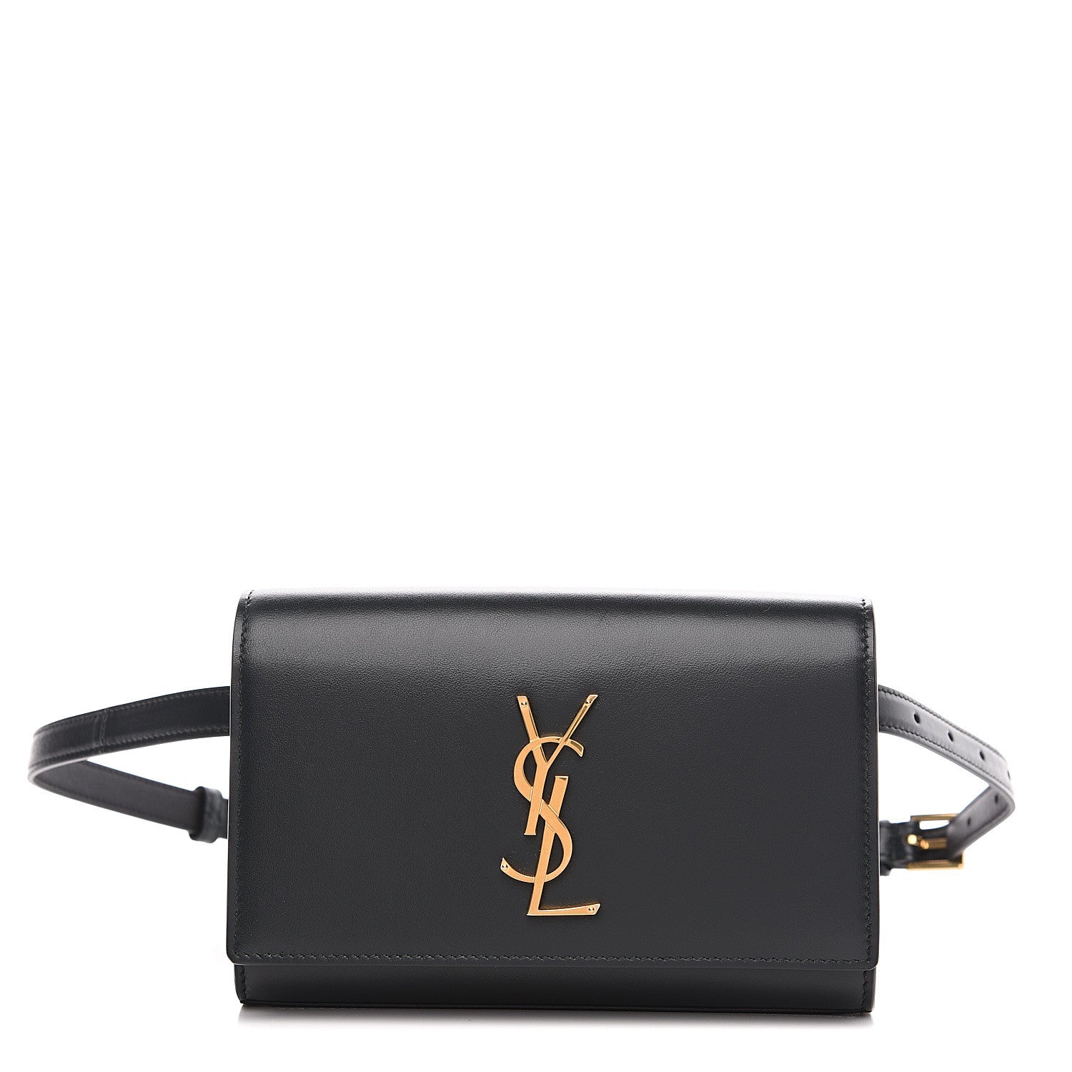 Saint Laurent Smooth Calfskin Monogram Kate Belt Bag Black 1 of 7