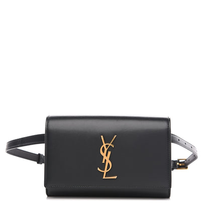 Saint Laurent Smooth Calfskin Monogram Kate Belt Bag Black 1 of 7