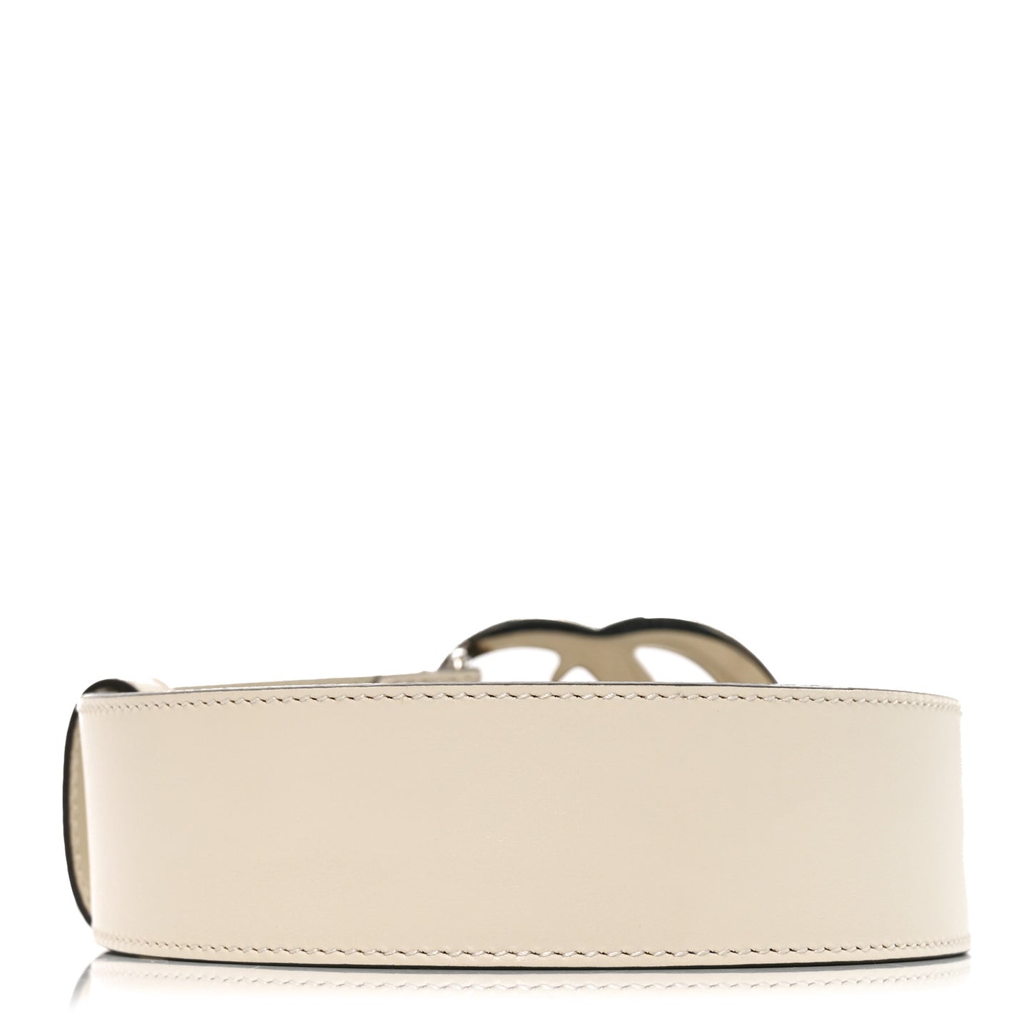Calfskin Double G 40mm Belt 85 34 Mystic White