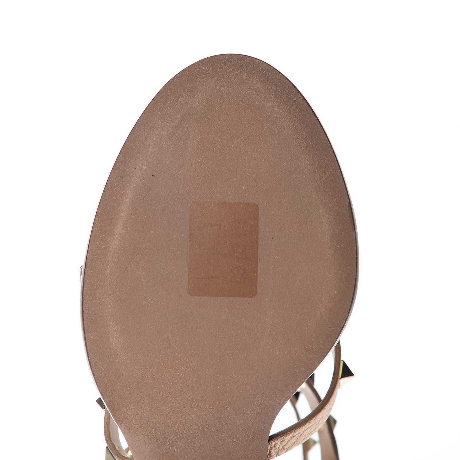 Valentino Garavani Metallic Pebbled Calfskin Rockstud 90mm City Sandals 39 Rame 8 of 14