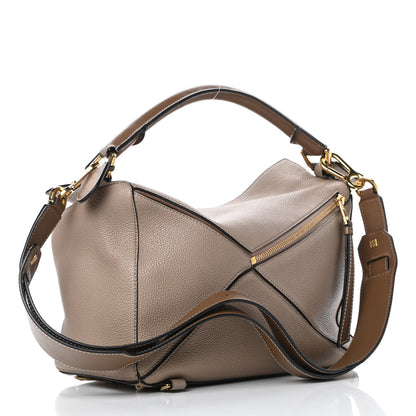 Loewe Calfskin Medium Puzzle Bag Sand Mink 3 of 13