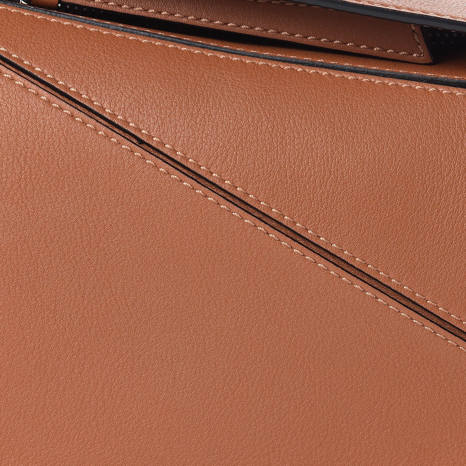 Loewe Calfskin Small Puzzle Bag Tan 8 of 10
