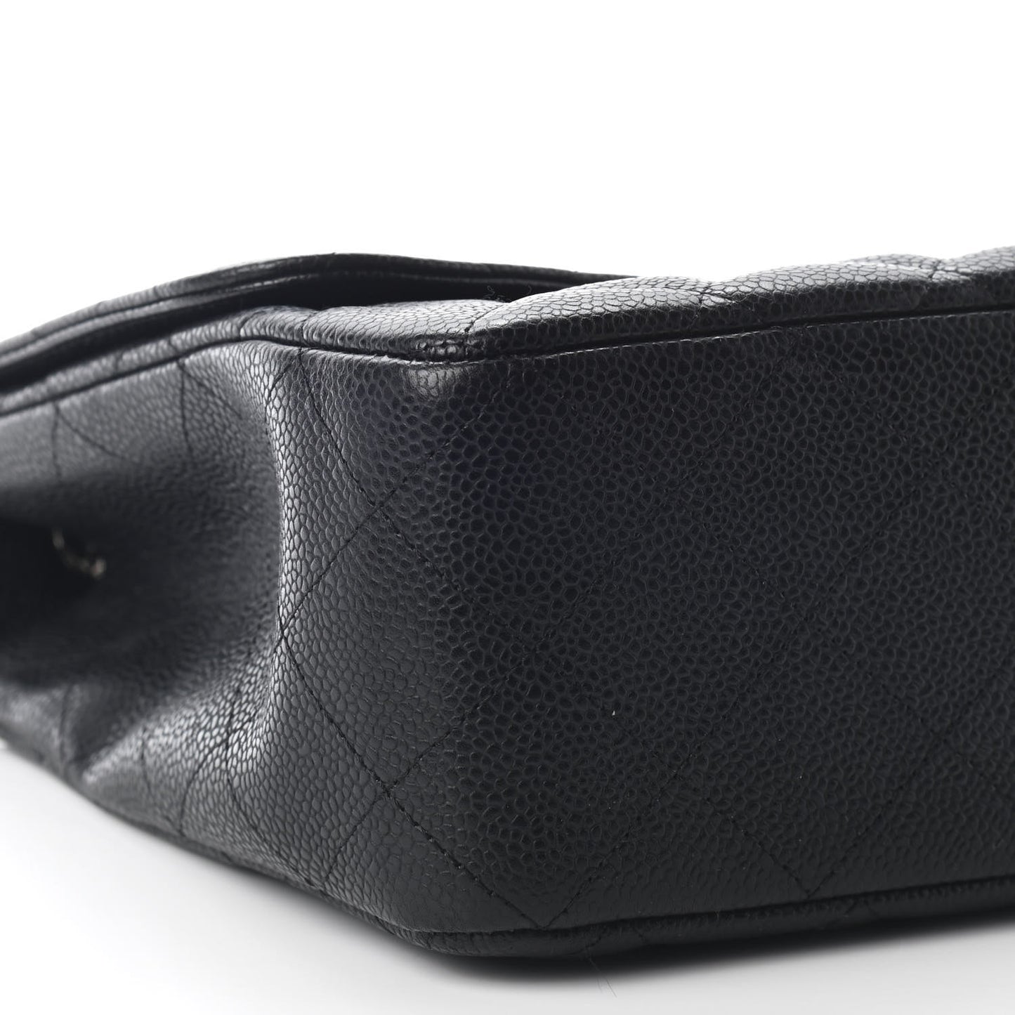 Caviar Quilted Jumbo Single Flap Black