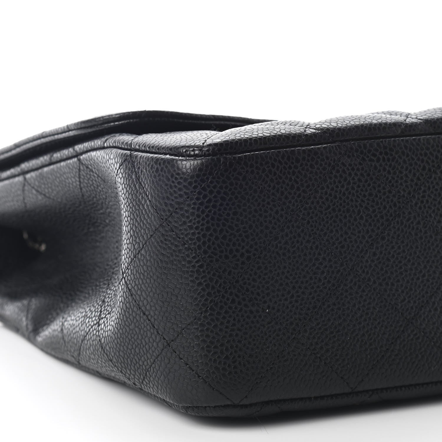 Chanel Caviar Quilted Jumbo Single Flap Black 7 of 8