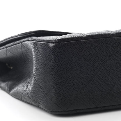Chanel Caviar Quilted Jumbo Single Flap Black 7 of 8