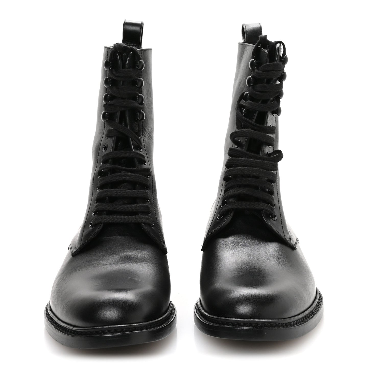 Stalker Lambskin Mens Army 20 Lace Up Boots 40 Black