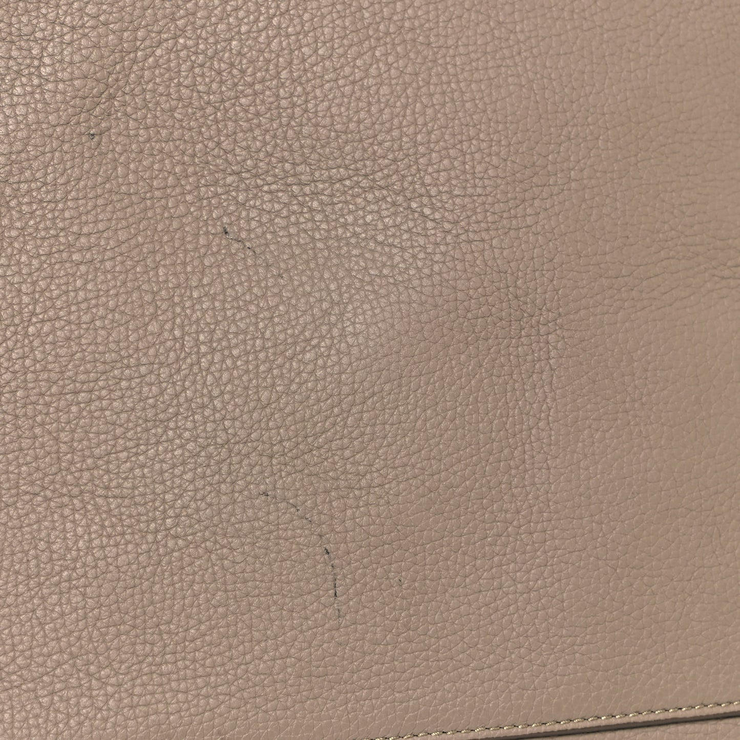 Supple Grained Calfskin Small Big Bag Light Taupe