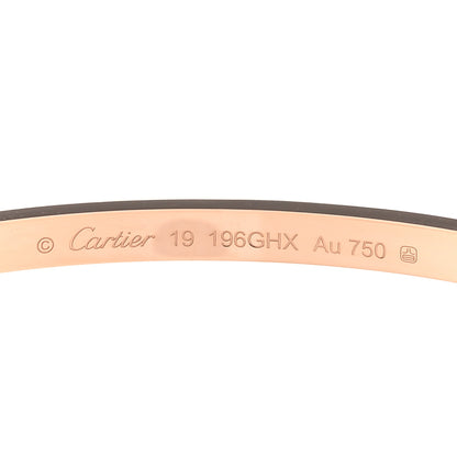 Cartier 18K Pink Gold Small LOVE Bracelet 19 3 of 6