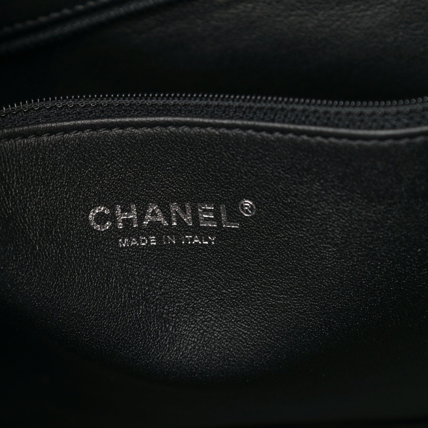 Chanel Caviar Lizard Quilted Large Coco Handle Shopping Tote Black 8 of 14