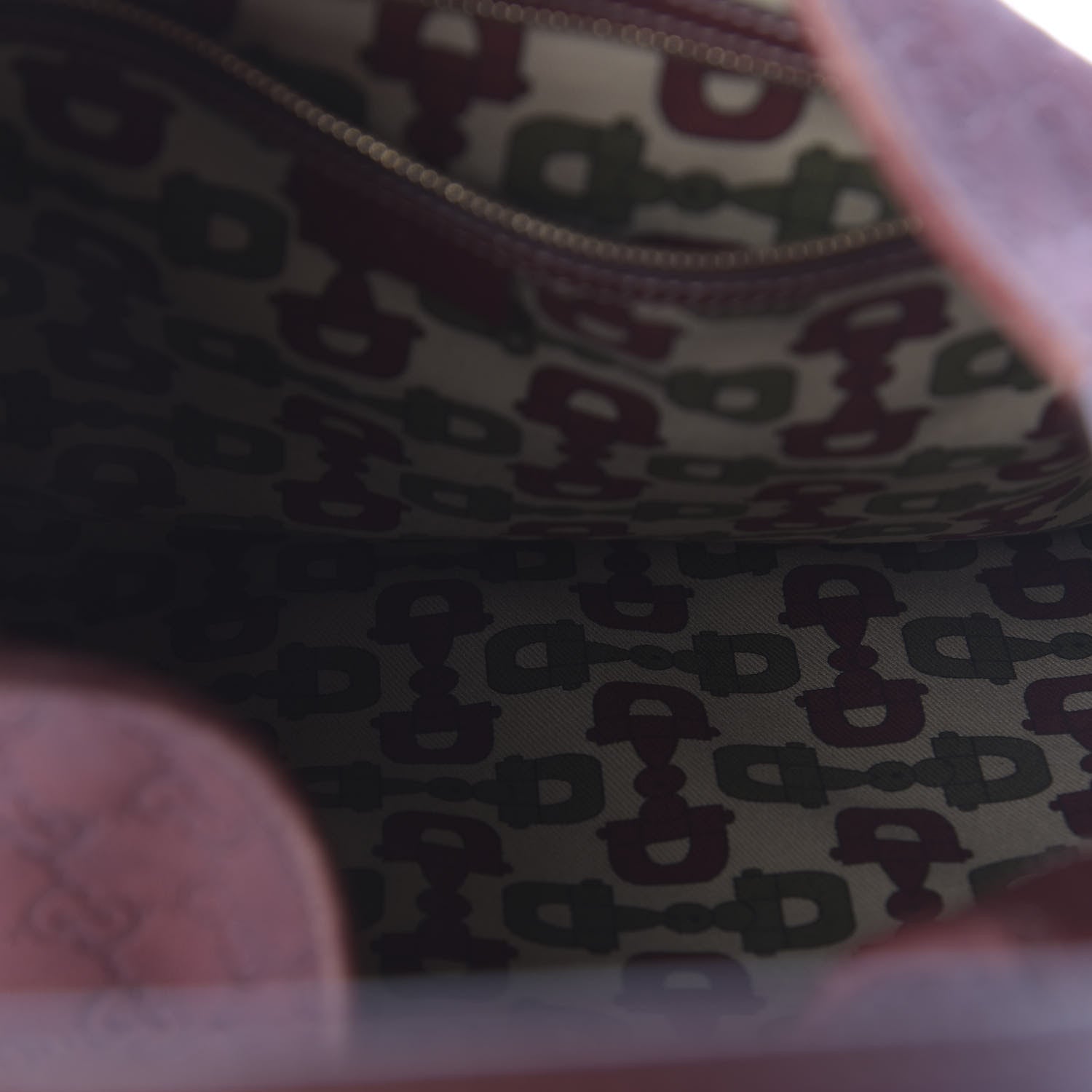 Gucci Guccissima Large Jackie O Bouvier Hobo Dark Red 5 of 13