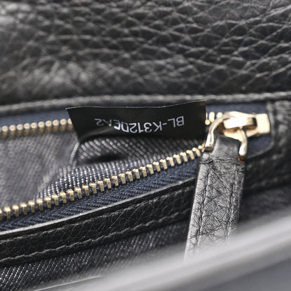 Valentino Garavani Denim Small Glam Lock Rockstud Flap Deep Denim 7 of 10