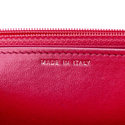 Chanel Metallic Patent Calfskin Quilted Boy Wallet On Chain WOC Fuchsia 7 of 11