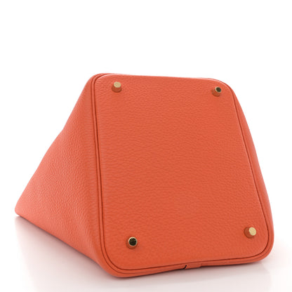 Hermes Taurillon Clemence Picotin Lock 22 MM Feu 4 of 11