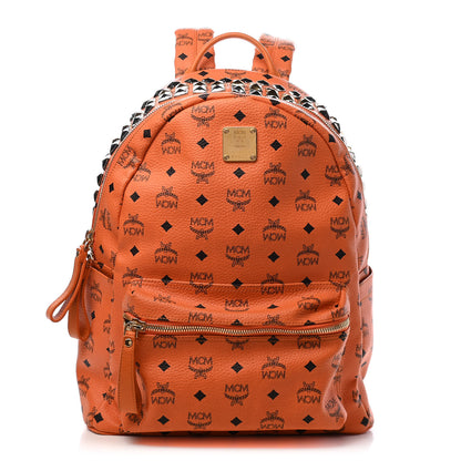 MCM Visetos Side Stud Large Stark Backpack Orange 3 of 28