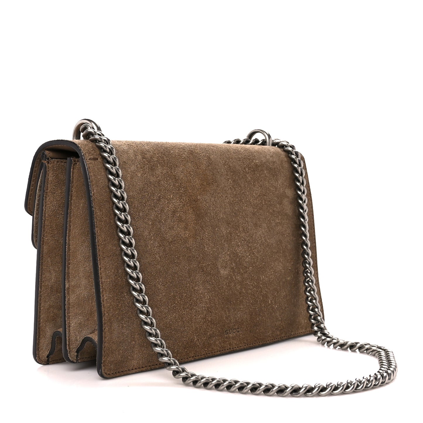 Suede Small Dionysus Shoulder Bag Taupe