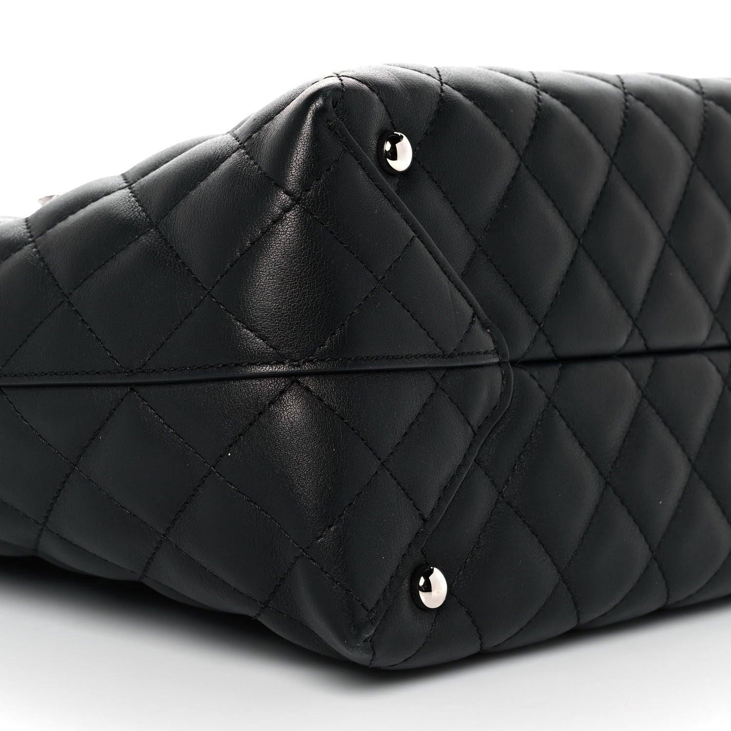 Chanel Calfskin Quilted Large Easy Shopping Tote Black 7 of 8