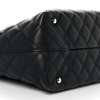 Chanel Calfskin Quilted Large Easy Shopping Tote Black 7 of 8