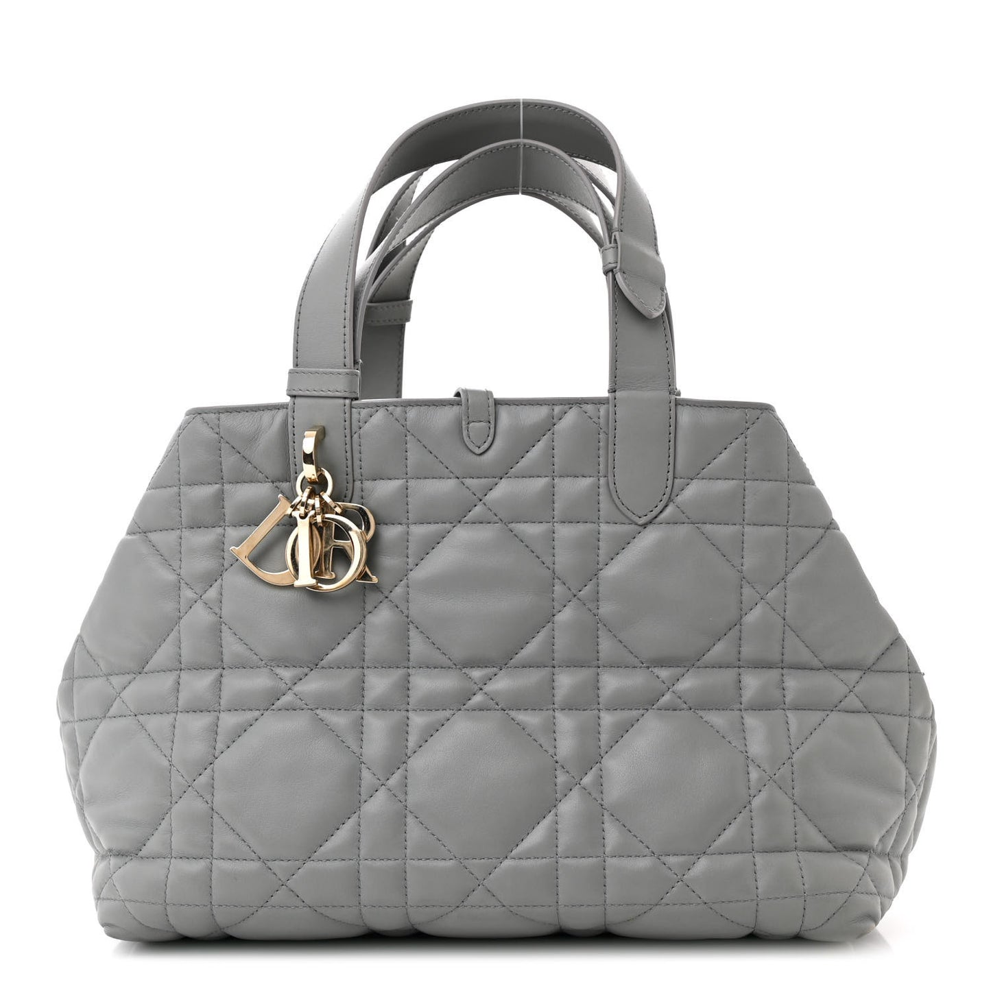 Calfskin Macrocannage Medium Toujours Grey