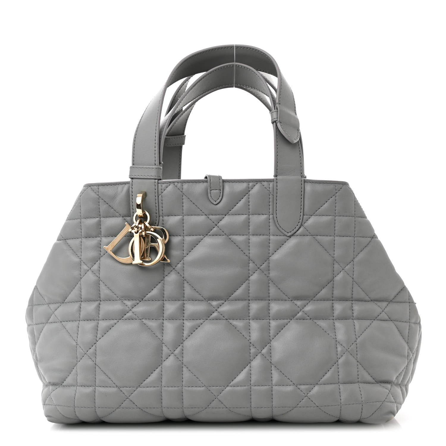 Christian Dior Calfskin Macrocannage Medium Toujours Grey 1 of 14