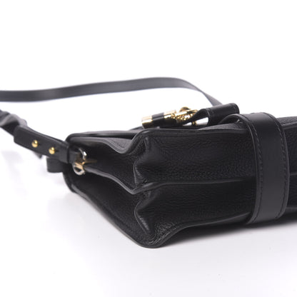 Chloe Shiny Grained Calfskin Small Aby Day Shoulder Bag Black 7 of 9