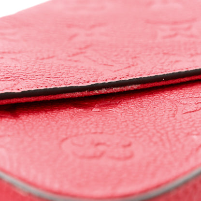 Louis Vuitton Empreinte Pochette Felicie Chain Wallet Cherry 13 of 13