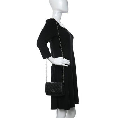 Chanel Caviar Quilted Coco Candy Wallet On Chain WOC Black 2 of 10