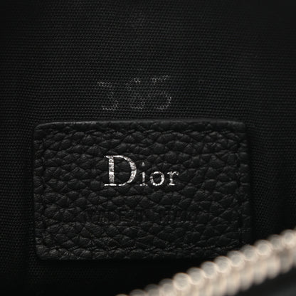Christian Dior HOMME Grained Calfskin Mens Roller Pouch Black 6 of 6
