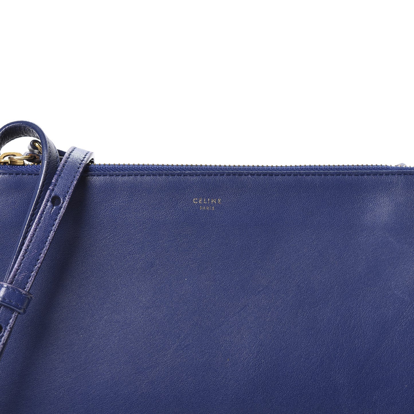 Lambskin Small Trio Crossbody Bag Electric Blue