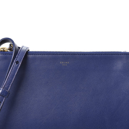 Celine Lambskin Small Trio Crossbody Bag Electric Blue 8 of 8