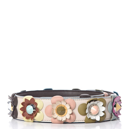 Fendi Vitello Dolce Flowerland Studded Strap You Camelia Moresco Multicolor 2 of 4