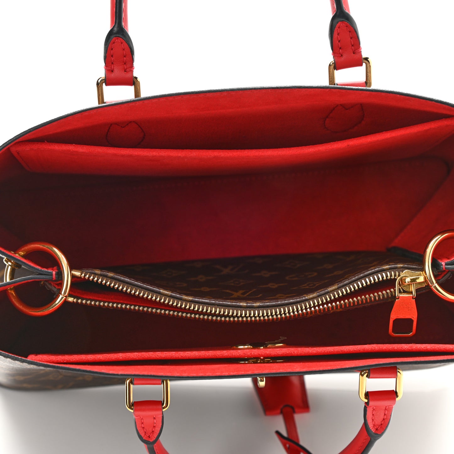Monogram Flower Tote Coquelicot