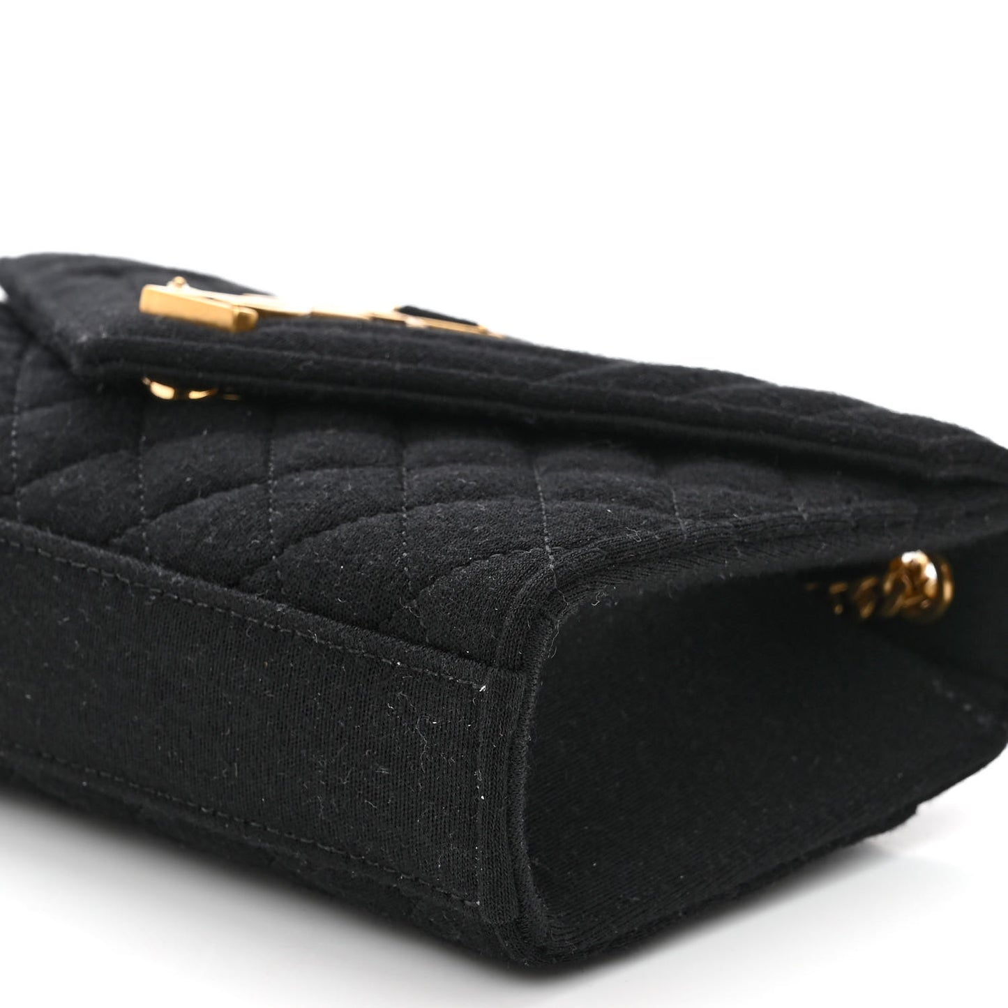 Jersey Mixed Matelasse Triquilt Small Monogram Satchel