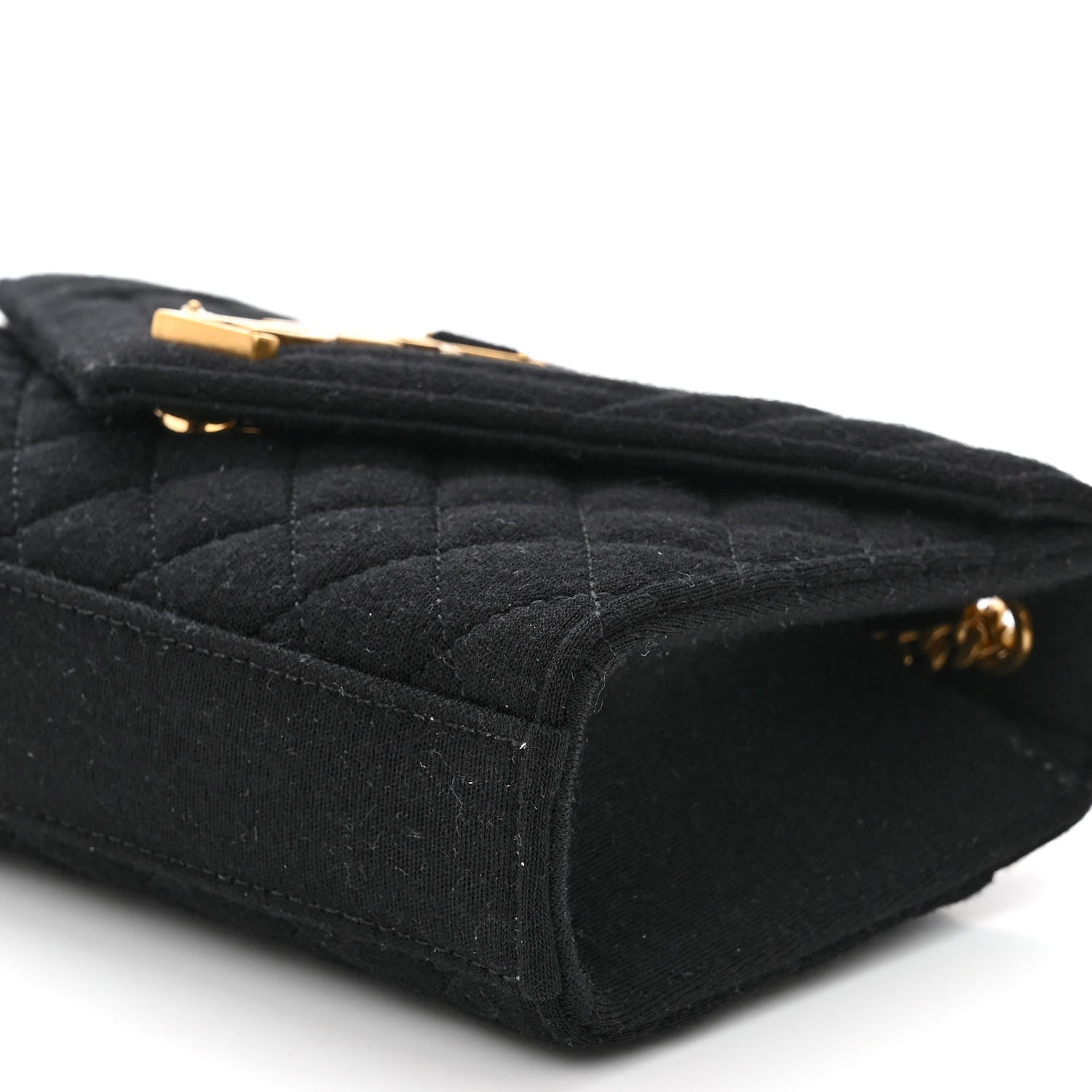 Saint Laurent Jersey Mixed Matelasse Triquilt Small Monogram Satchel 9 of 9