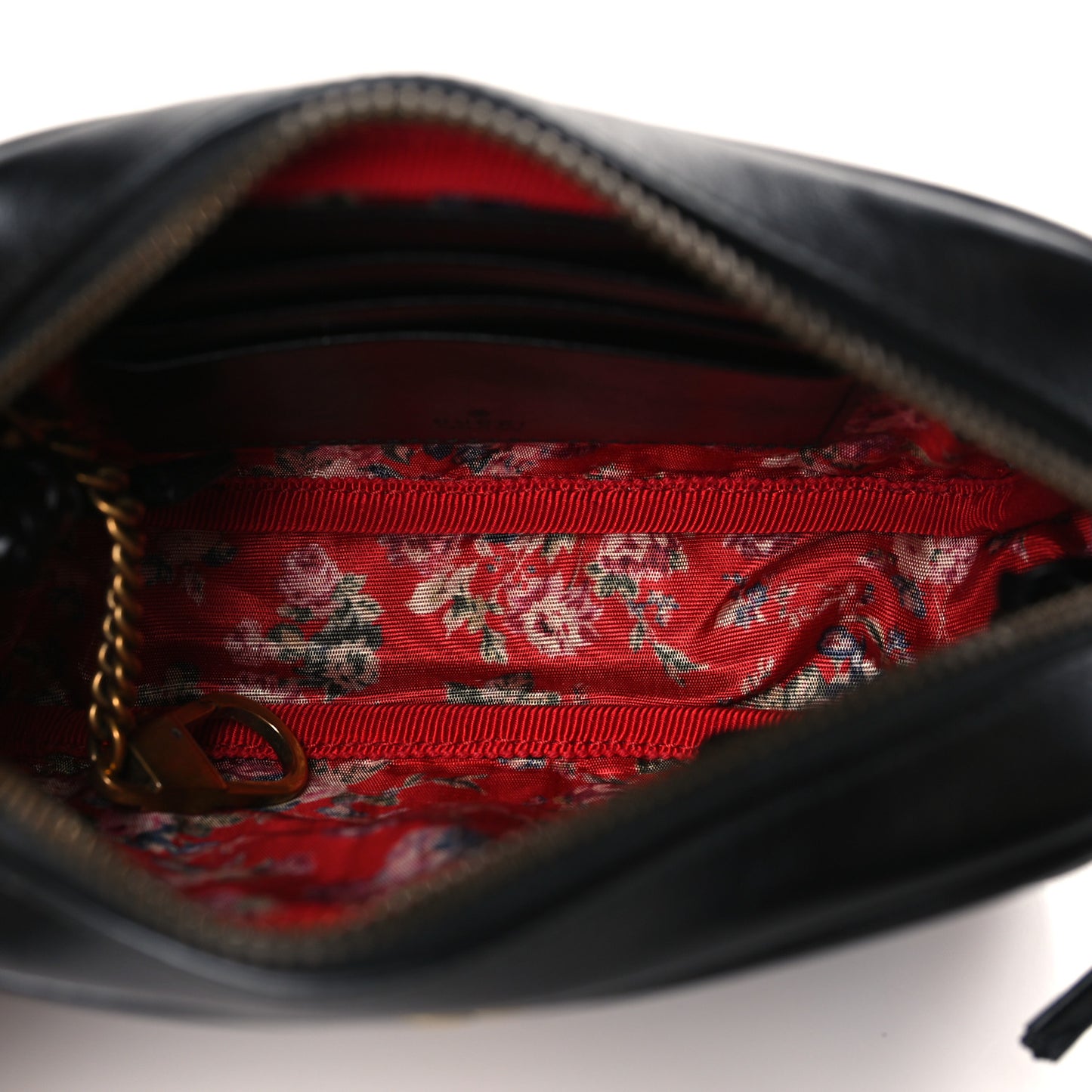 Calfskin Trapuntata Web Mini GG Shoulder Bag Black