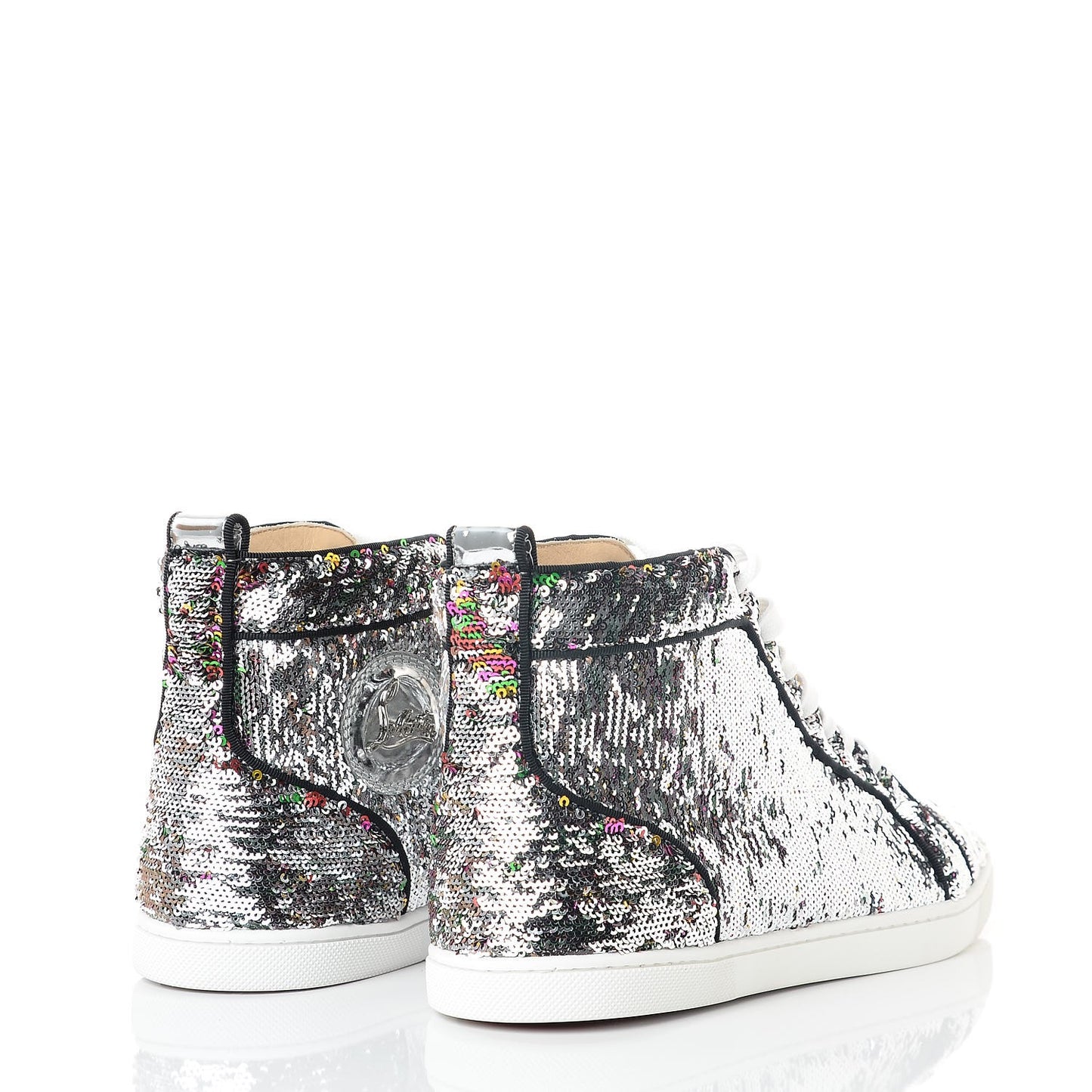 Womens Metallic Sequin Bip Bip Orlato Flat Sneakers 40 Multicolor