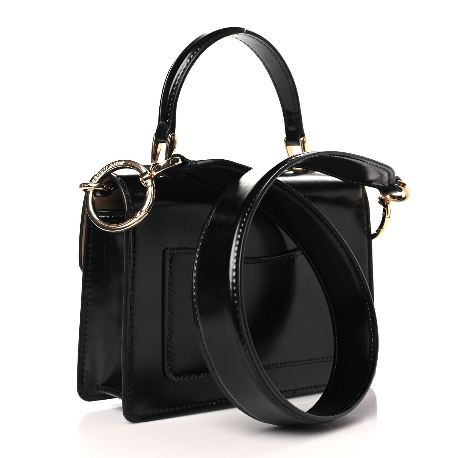 Marc Jacobs Calfskin The Downtown Shoulder Bag Black 3 of 9
