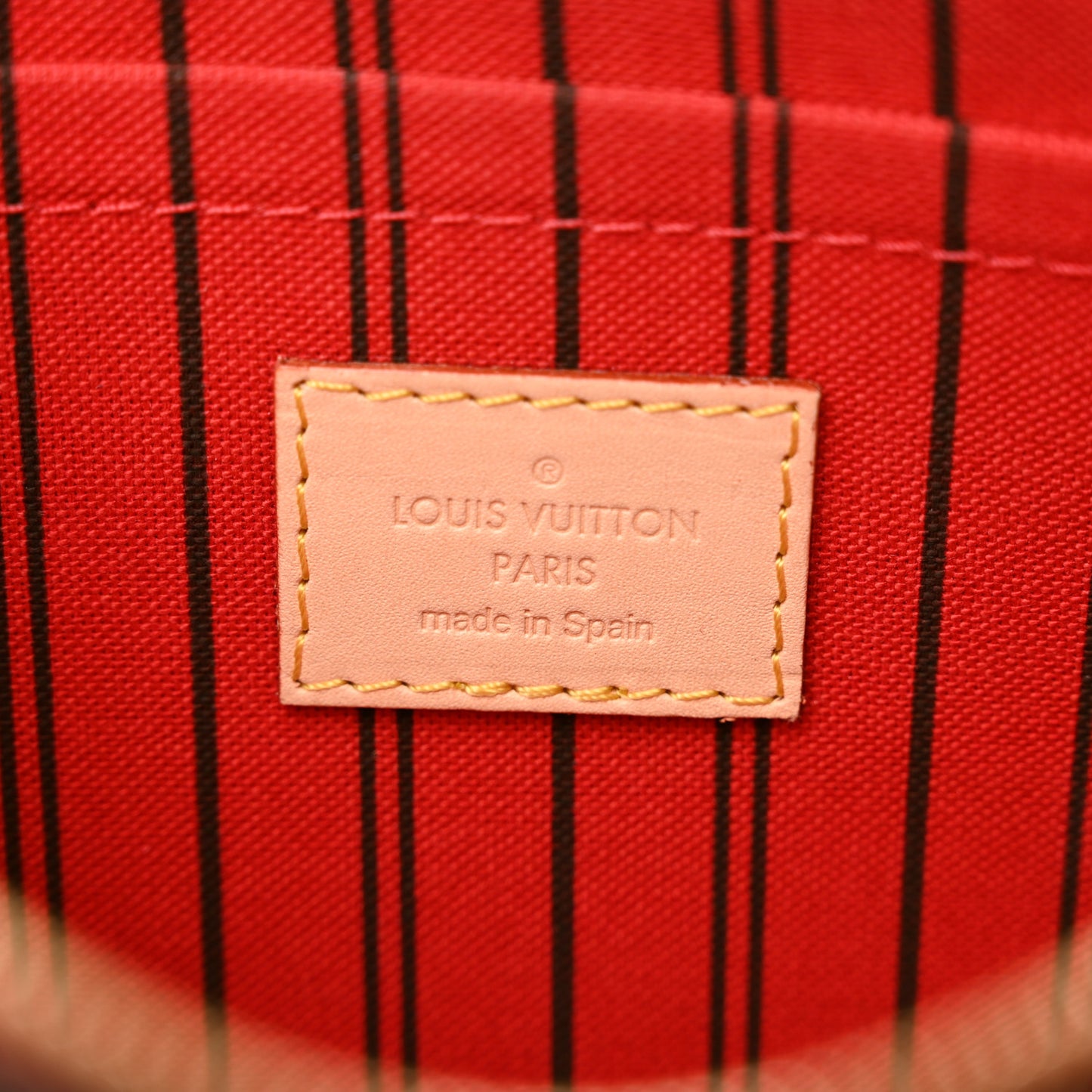Monogram Neverfull MM GM Pochette Cherry