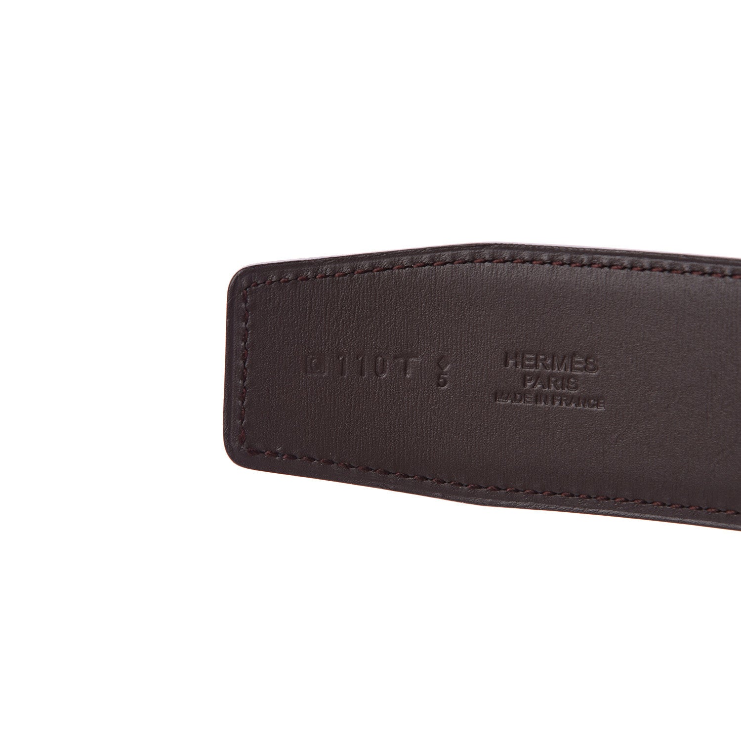 Hermes Box Chamonix 32mm H Belt 110 Black Chocolate 4 of 9
