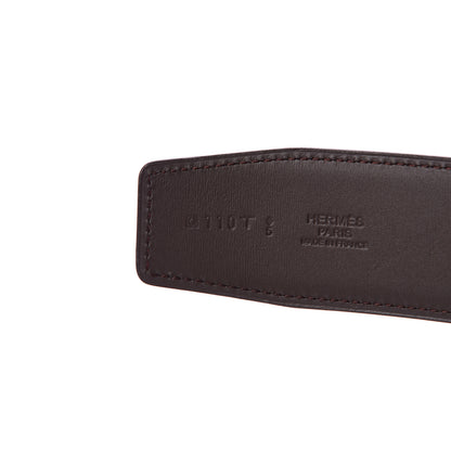 Hermes Box Chamonix 32mm H Belt 110 Black Chocolate 4 of 9