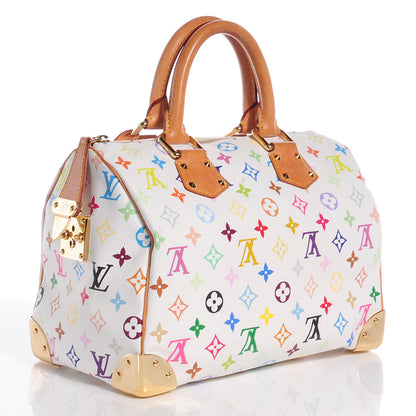 Louis Vuitton Monogram Multicolor Speedy 30 White 3 of 7
