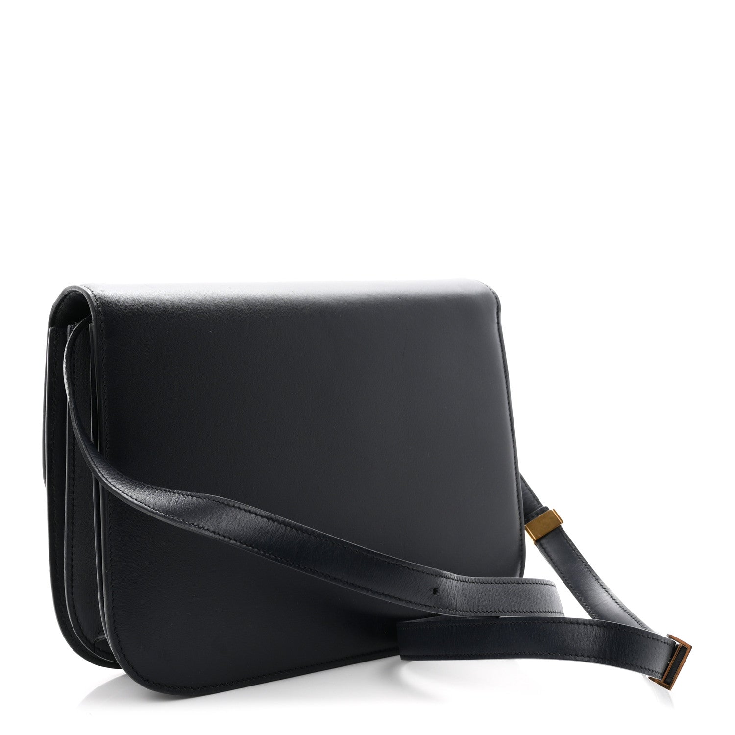 Celine Box Calfskin Medium Classic Box Flap Bag Navy 2 of 9