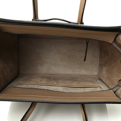 Celine Drummed Calfskin Micro Luggage Dune 4 of 7